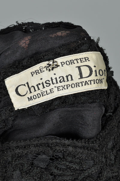 Christian Dior “Prêt-À-Porter” 1960s Scalloped Lace Tunic