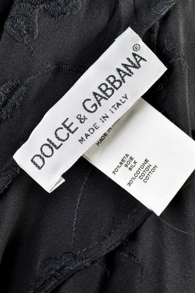 Dolce & Gabbana Embroidered Silk + Sable Jacket