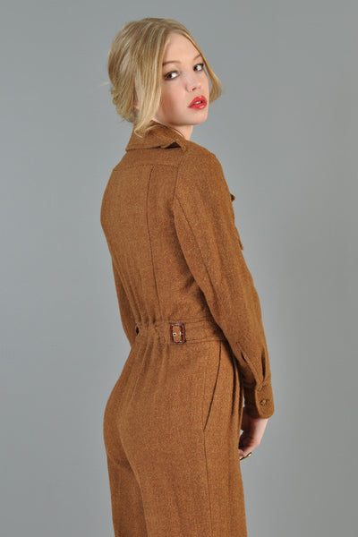 MaxMara Tweed Wool Jumpsuit