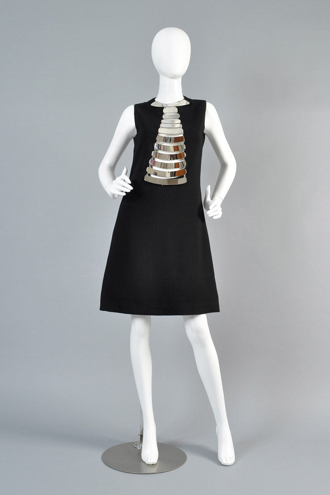 Iconic Pierre Cardin Vintage 1968 Necklace Dress