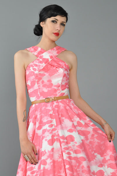 Swirling School of Fish 1950s Party Dress