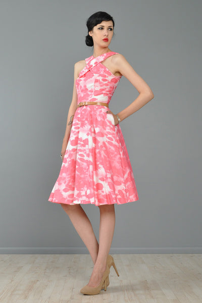 Swirling School of Fish 1950s Party Dress