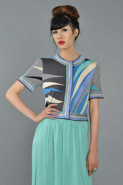 Emilio Pucci 1960s Silk Jersey Dress
