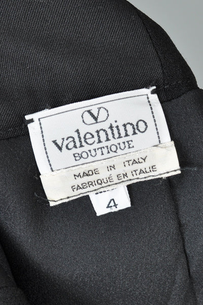 Valentino High-Waisted Ruffle Trousers