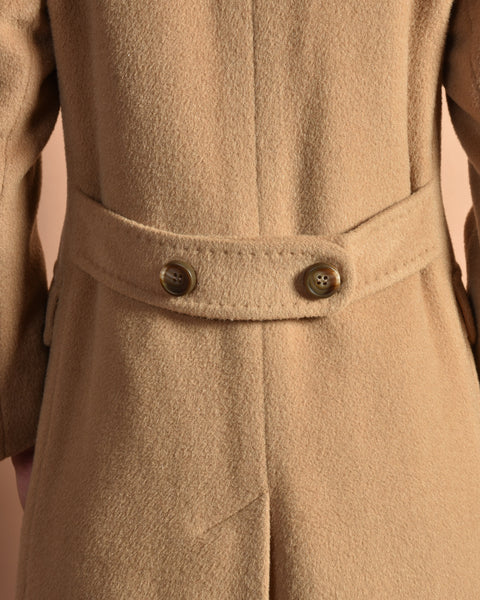 Loraina 1960s Camel Wool Pea Coat