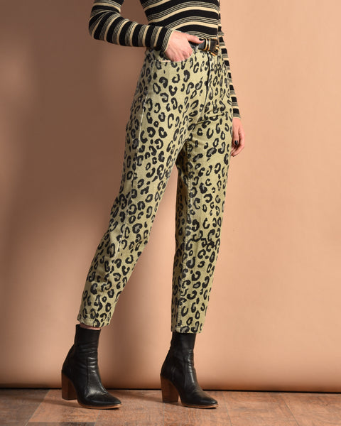 Guess 1980s Leopard Print Jeans